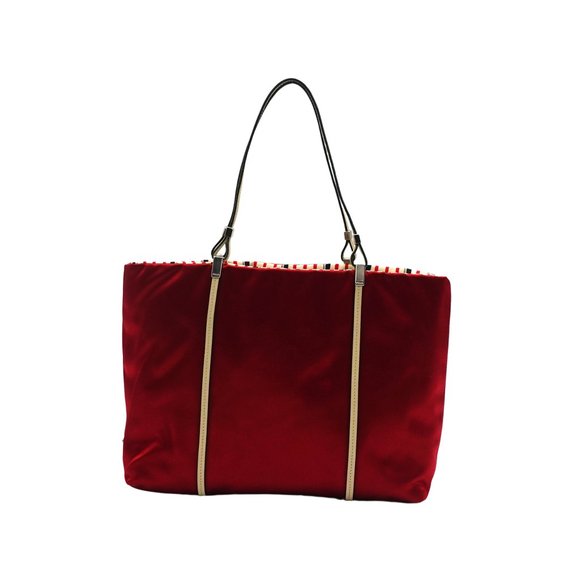 Prada Satin Tote Red - Picture 5 of 15